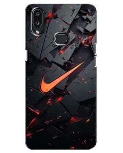 Чохол для Samsung Galaxy A10s (A107) з картинкою «Nike — ефект розломів»