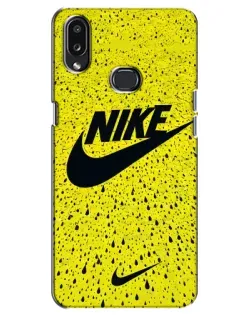 Чохол для Samsung Galaxy A10s (A107) з картинкою «Жовтий текстурний Nike»
