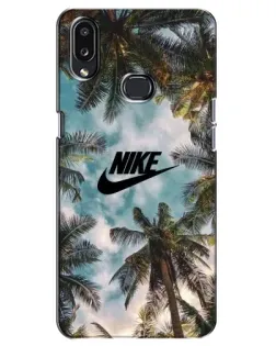 Чехол для Samsung Galaxy A10s (A107) с картинкой «Тропический принт Nike» Чехол для Samsung Galaxy A10s (A107) с картинкой «Тропический принт Nike»