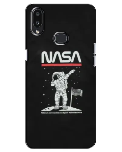 Чохол для Samsung Galaxy A10s (A107) з картинкою «NASA — крокуємо по Місяцю»