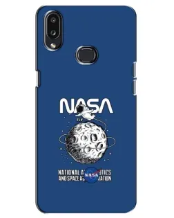 Чохол для Samsung Galaxy A10s (A107) з картинкою «NASA — місячна місія»