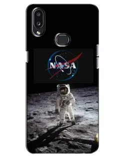 Чохол для Samsung Galaxy A10s (A107) з картинкою «Астронавт на Місяці»