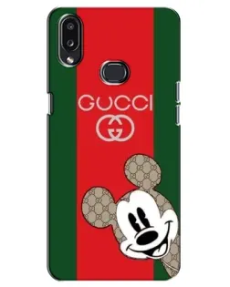 Чохол для Samsung Galaxy A10s (A107) з картинкою «Gucci — смуги та Міккі»