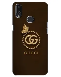 Чохол для Samsung Galaxy A10s (A107) з картинкою «Gucci — золотий метелик»