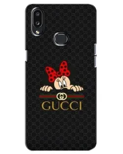 Чохол для Samsung Galaxy A10s (A107) з картинкою «Мінні Маус Gucci — чорний»