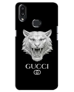 Чехол для Samsung Galaxy A10s (A107) с картинкой «Gucci — серебряный лев»