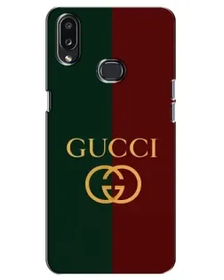 Чехол для Samsung Galaxy A10s (A107) с картинкой «Gucci — темно-зеленый градиент»