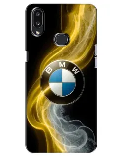 Чехол для Samsung Galaxy A10s (A107) с картинкой «Золотистый дым BMW»