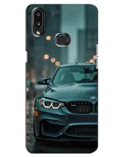 Чехол для Samsung Galaxy A10s (A107) с картинкой «BMW в огнях города»