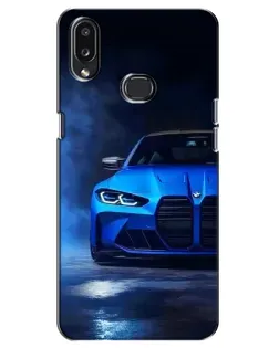 Чехол для Samsung Galaxy A10s (A107) с картинкой «Голубая BMW M4»