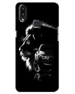 Чехол для Samsung Galaxy A10s (A107) с картинкой «BMW и лев»