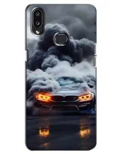 Чехол для Samsung Galaxy A10s (A107) с картинкой «BMW в дыму»