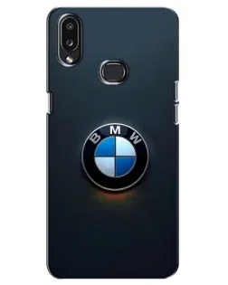 Чехол для Samsung Galaxy A10s (A107) с картинкой «Логотип BMW — минимализм»