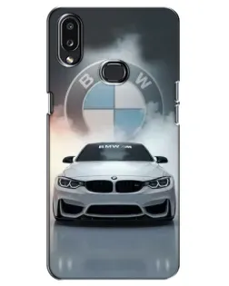 Чехол для Samsung Galaxy A10s (A107) с картинкой «BMW в белом дыму»