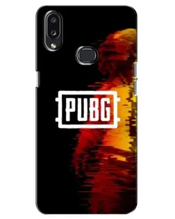 Чехол для Samsung Galaxy A10s (A107) с картинкой «Яркий логотип PUBG»