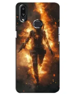 Чохол для Samsung Galaxy A10s (A107) з картинкою «BMW — швидкість у дощі»