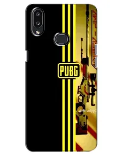 Чохол для Samsung Galaxy A10s (A107) з картинкою «PUBG — камуфляжний шолом»