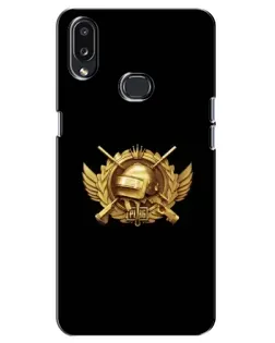 Чохол для Samsung Galaxy A10s (A107) з картинкою «PUBG — помаранчевий градієнт»