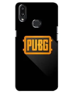 Чохол для Samsung Galaxy A10s (A107) з картинкою «PUBG — рамка лого»