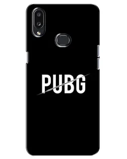 Чохол для Samsung Galaxy A10s (A107) з картинкою «PUBG — білий логотип»
