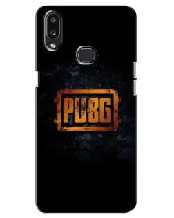 Чохол для Samsung Galaxy A10s (A107) з картинкою «PUBG — золотий логотип»
