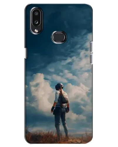 Чохол для Samsung Galaxy A10s (A107) з картинкою «Герой PUBG на скелі»