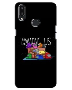 Чохол для Samsung Galaxy A10s (A107) з картинкою «Логотип Among Us»