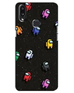 Чохол для Samsung Galaxy A10s (A107) з картинкою «Космічний патерн Among Us»