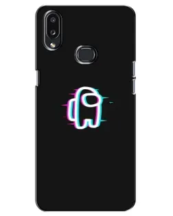 Чохол для Samsung Galaxy A10s (A107) з картинкою «Among Us неон»