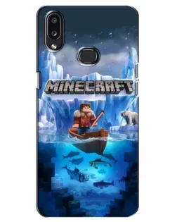 Чохол для Samsung Galaxy A10s (A107) з картинкою «Minecraft льодянийсвіт»
