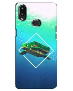 Чохол для Samsung Galaxy A10s (A107) з картинкою «Черепаха Minecraft»