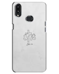 Чехол для Samsung Galaxy A10s (A107) с картинкой «Иоанна 3:16 Крест» Чехол для Samsung Galaxy A10s (A107) с картинкой «Иоанна 3:16 Крест»