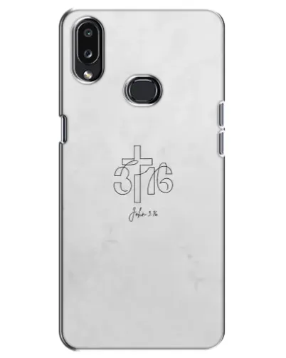 Чехол для Samsung Galaxy A10s (A107) с картинкой «Иоанна 3:16 Крест»