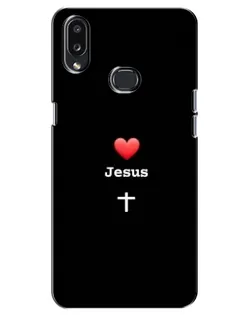 Чехол для Samsung Galaxy A10s (A107) с картинкой «Сердце - Jesus» Чехол для Samsung Galaxy A10s (A107) с картинкой «Сердце - Jesus»
