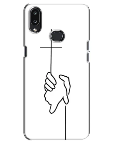 Чехол для Samsung Galaxy A10s (A107) с картинкой «Рука держит»