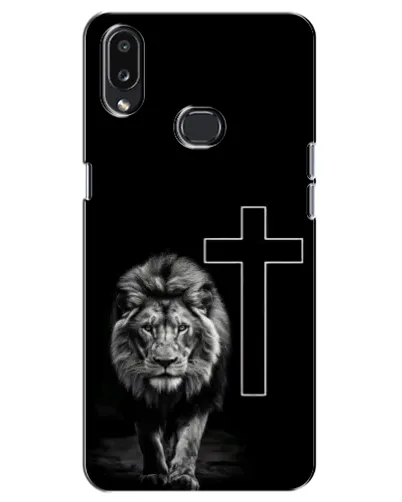 Чехол для Samsung Galaxy A10s (A107) с картинкой «Лев и Крест»