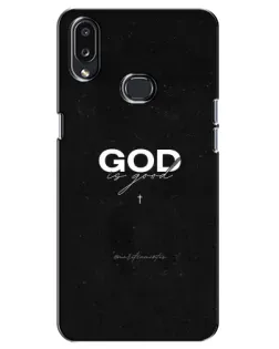 Чехол для Samsung Galaxy A10s (A107) с картинкой «GOD — Бог над всем»
