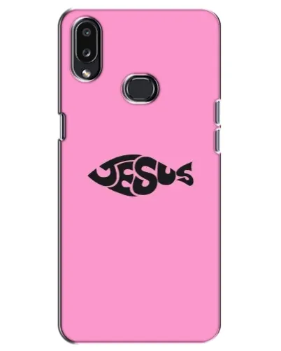 Чехол для Samsung Galaxy A10s (A107) с картинкой «Розовый символ  Jesus»