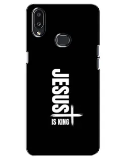Чехол для Samsung Galaxy A10s (A107) с картинкой «Вертикаль веры Jesus»