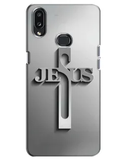Чохол для Samsung Galaxy A10s (A107) з картинкою «Металевий хрест Jesus»