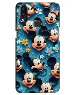 Чехол для Samsung Galaxy A10s (A107) с картинкой «Паттерн Микки и Минни»