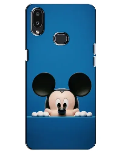Чехол для Samsung Galaxy A10s (A107) с картинкой «Микки выглядывает»