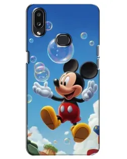 Чехол для Samsung Galaxy A10s (A107) с картинкой «Mickey и мыльные пузыри»