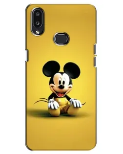 Чехол для Samsung Galaxy A10s (A107) с картинкой «Микки на желтом»