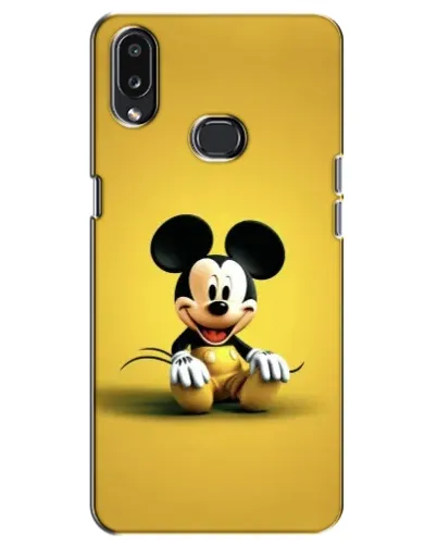 Чехол для Samsung Galaxy A10s (A107) с картинкой «Микки на желтом»