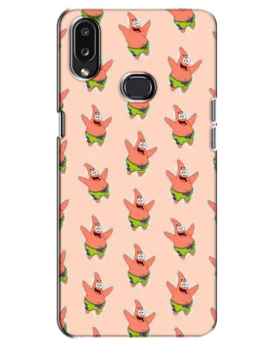 Чехол для Samsung Galaxy A10s (A107) с картинкой «Патрик Стар паттерн»