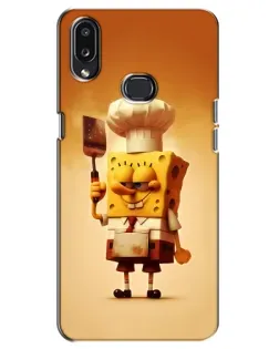 Чехол для Samsung Galaxy A10s (A107) с картинкой «Губка Боб повар»