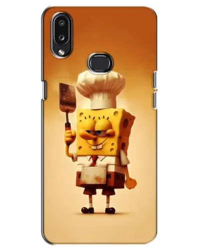 Чехол для Samsung Galaxy A10s (A107) с картинкой «Губка Боб повар»