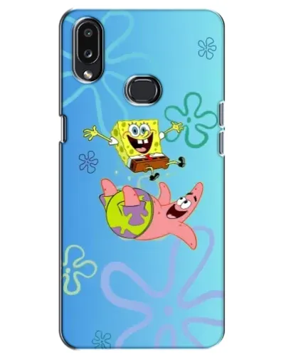 Чехол для Samsung Galaxy A10s (A107) с картинкой «Спанч Боб и Патрик»