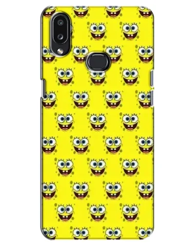 Чехол для Samsung Galaxy A10s (A107) с картинкой «Паттерн Губка Боб»